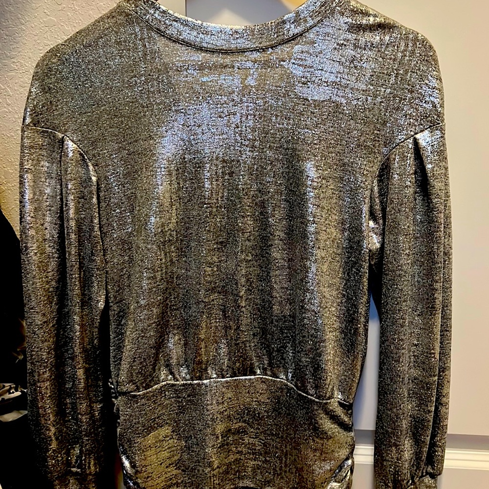 Open Back Crossover Blouse